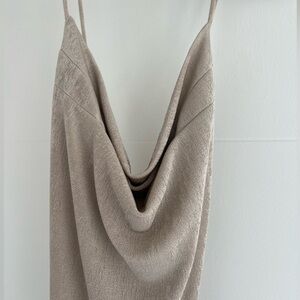 Cow neck shimmery dress